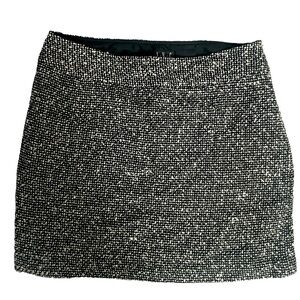 Women’s INC Black and White Wool Skirt Size 12